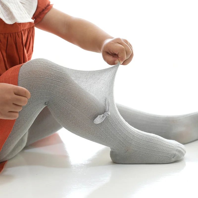 Vaikiškos pėdkelnės pavasarį ir vasarą plonas akies lanką merginos dugno kojinės vidutinių ir mažų vaikų medvilnės ilgas kelnes 3