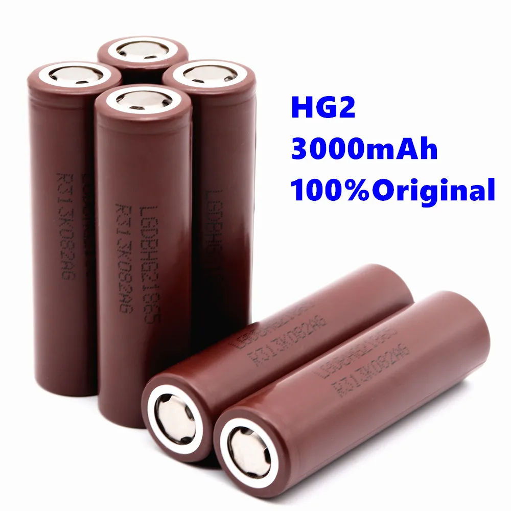10VNT Originalus HG2 18650 3000mAh baterija 18650HG2 3.6 V, skirta hg2 Galios daugkartinio Įkrovimo baterija baterija 3