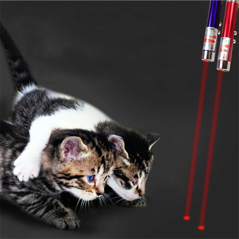 Nešiojamų LED Lazeris Žaislai Katėms Raudonas Lazeris Pen Lazerio Funny Cat Stick Fidget Žaislai Juokingas Interaktyvus Prekių Pet Žaislas Priedai 3