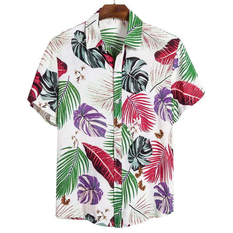 2021 Naują Atvykimo vyriški Marškiniai vyriški Havajų Atsitiktinis Vienas pelės mygtuku spustelėkite Visas rungtynes, Marškinėliai Spausdinimas trumparankoviai Marškinėliai Viršų 3