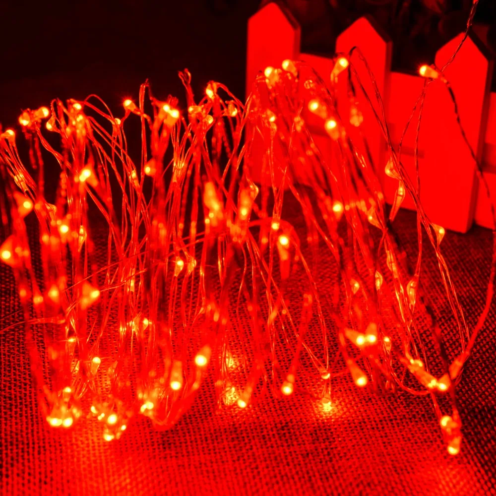Vario Viela, LED String Light su 100 Led, 10m Ilgio Pasakų Žibintai String Šviesos Juostos Vestuvių Kalėdų Vakarėlį Apdaila 3