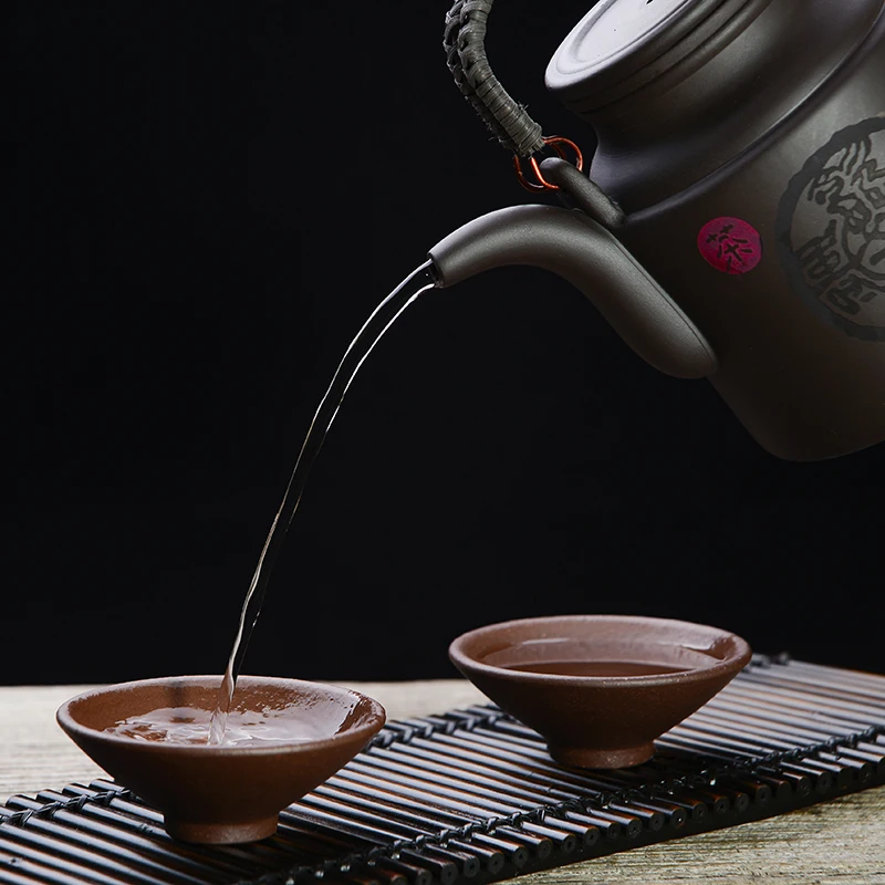 720ML yixing arbatinukas zisha arbatos pto raudonos molio virdulys su filtru kung fu didelės talpos drinkware 3