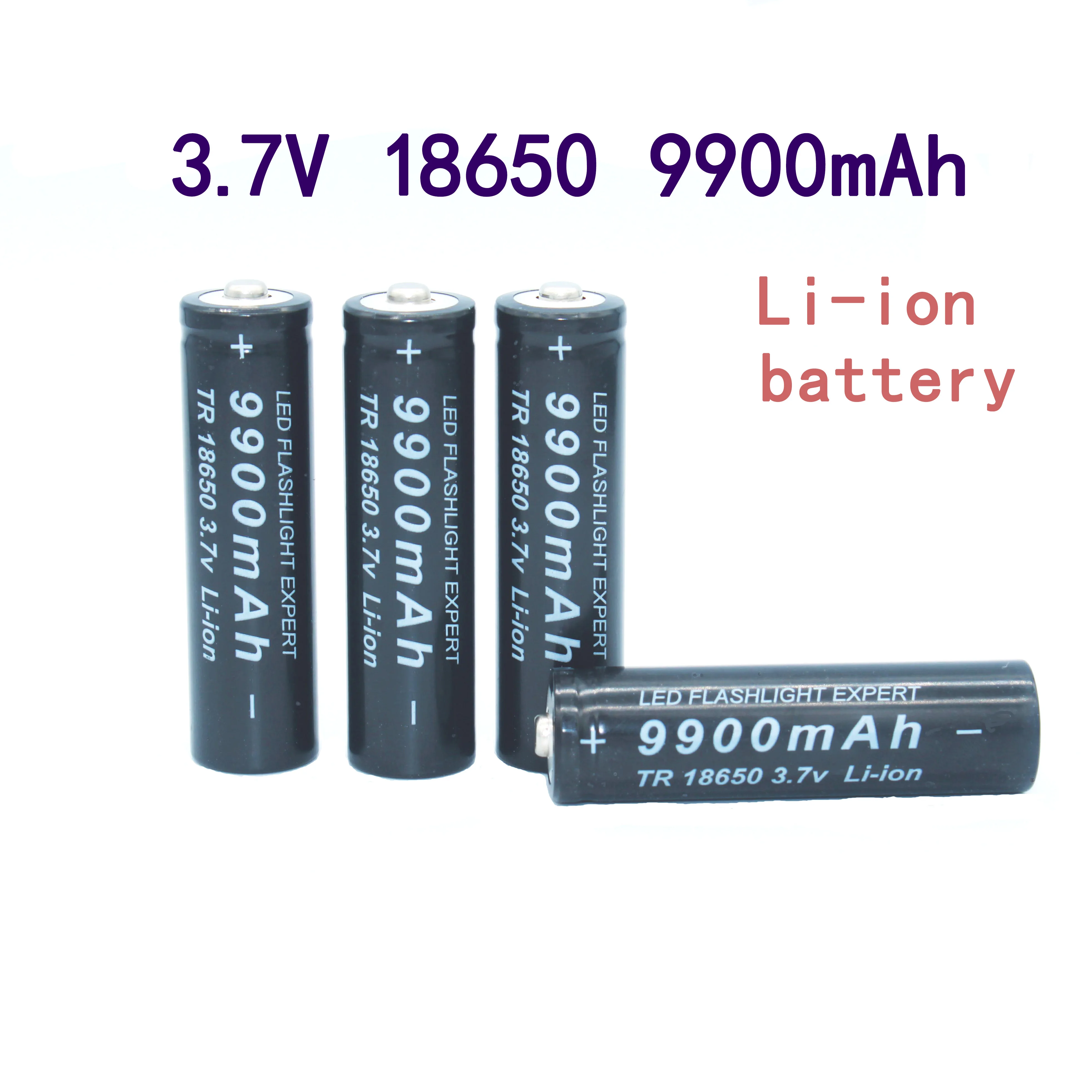 18650 bateria de alta qualidade 9900 mah 3.7 v 18650 baterias li-ion bateria recarregavel para lanterna tocha + frete už dyką 3
