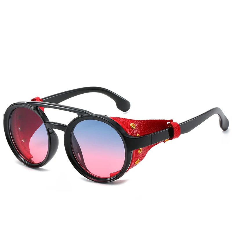 Naujas Steampunk Akiniai nuo saulės Prekės ženklo Dizainas Turas Sunglass Vyrai Moterys Derliaus Punk Saulės akiniai UV400 Atspalvių Akių Oculos de sol 3