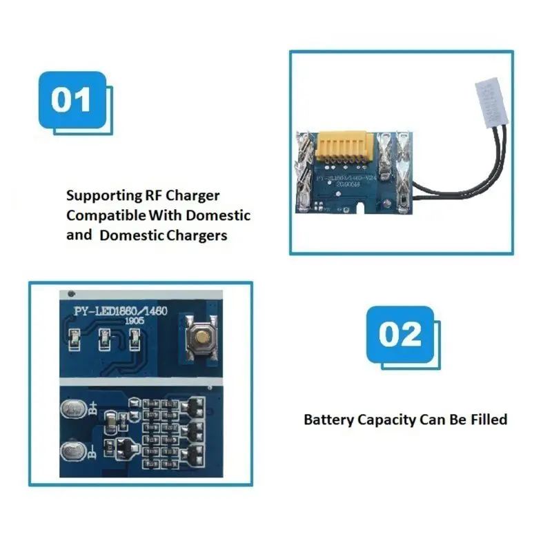 18V Baterija Chip PCB Lenta Pakeisti Makita BL1830 BL1840 BL1850 BL1860 69HF 3