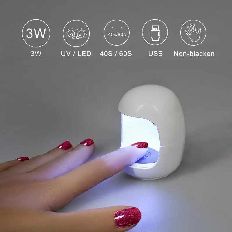 Nagų Gelis lenkų Džiovintuvas Mašina Kiaušinio Formos fototerapijos lempa Mini USB Nagų Džiovintuvas UV Nagų Gelio 3