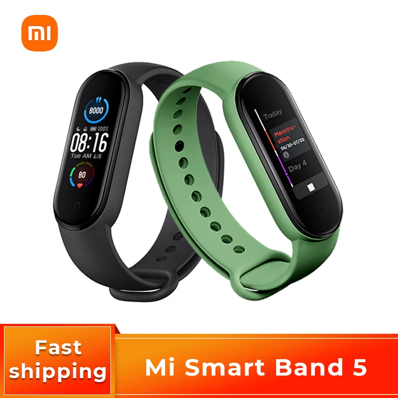 Pasaulinė Versija Xiaomi Mi Juosta 5 9 Kalbomis Smart Watch Ekrano Apyrankę Širdies Ritmo Fitneso Traker Bluetooth Vandeniui Smartban 3