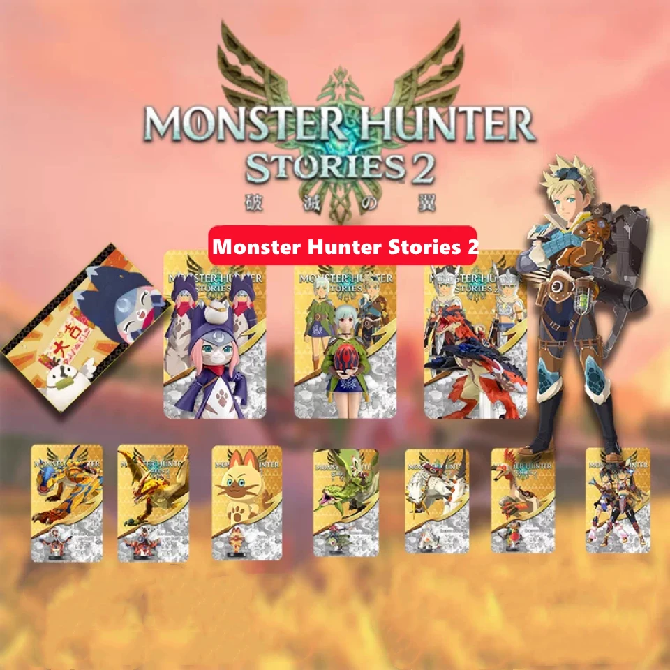 Monster Hunter Pakilti amiibo už Nintend jungiklis Palamute Palico Magnamalo perjungti 3