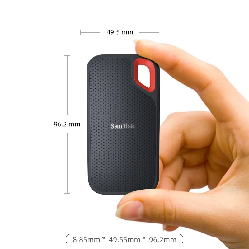 SanDisk Nešiojamas Išorinis SSD E60 1 TB 500GB 2TB 520MB/s E60 Išorės hd externo 480GB USB 3.1 Tipo C diskas duro externo 3