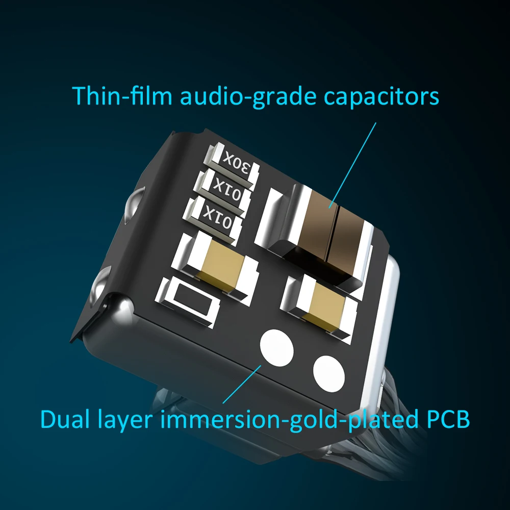HiBy Crystal6 ausines 6-BA/ausinės subalansuotas armatūra, vairuotojai HiFi in-ear stebi Knowles su 2Pin 0.78 mm Nuimamas Kabelis 4