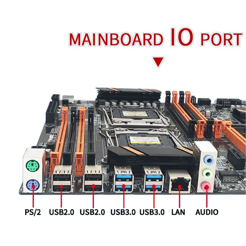 X99 Dual Serverio Kompiuterio Plokštę LGA2011-3 CPU DDR4 Atminties Žaidimas Mainboard Modulis In-tel. 4