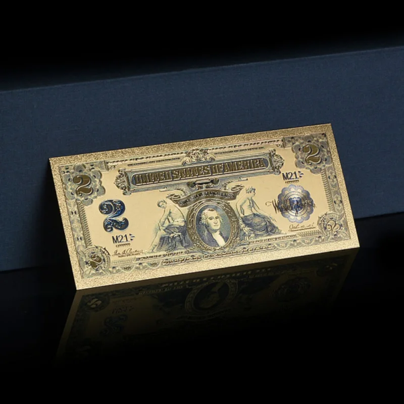 KARŠTO 1899 M. JAV $1, $2, $5 Vyriausiasis Aukso Banknotų Spalvos Aukso Pinigų Sąskaitą Amatų Chē bǎijiàn 3/5000 Automobilių apdailos Dovanų Kolekcija 4