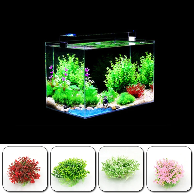 Kraštovaizdžio Akvariumas Žolės, Gėlių Kamuolys Modeliavimas Vandens Augalų, Žuvų Bakas Dekoro Dirbtinis Vandens Dumbliai Ornamentu 4