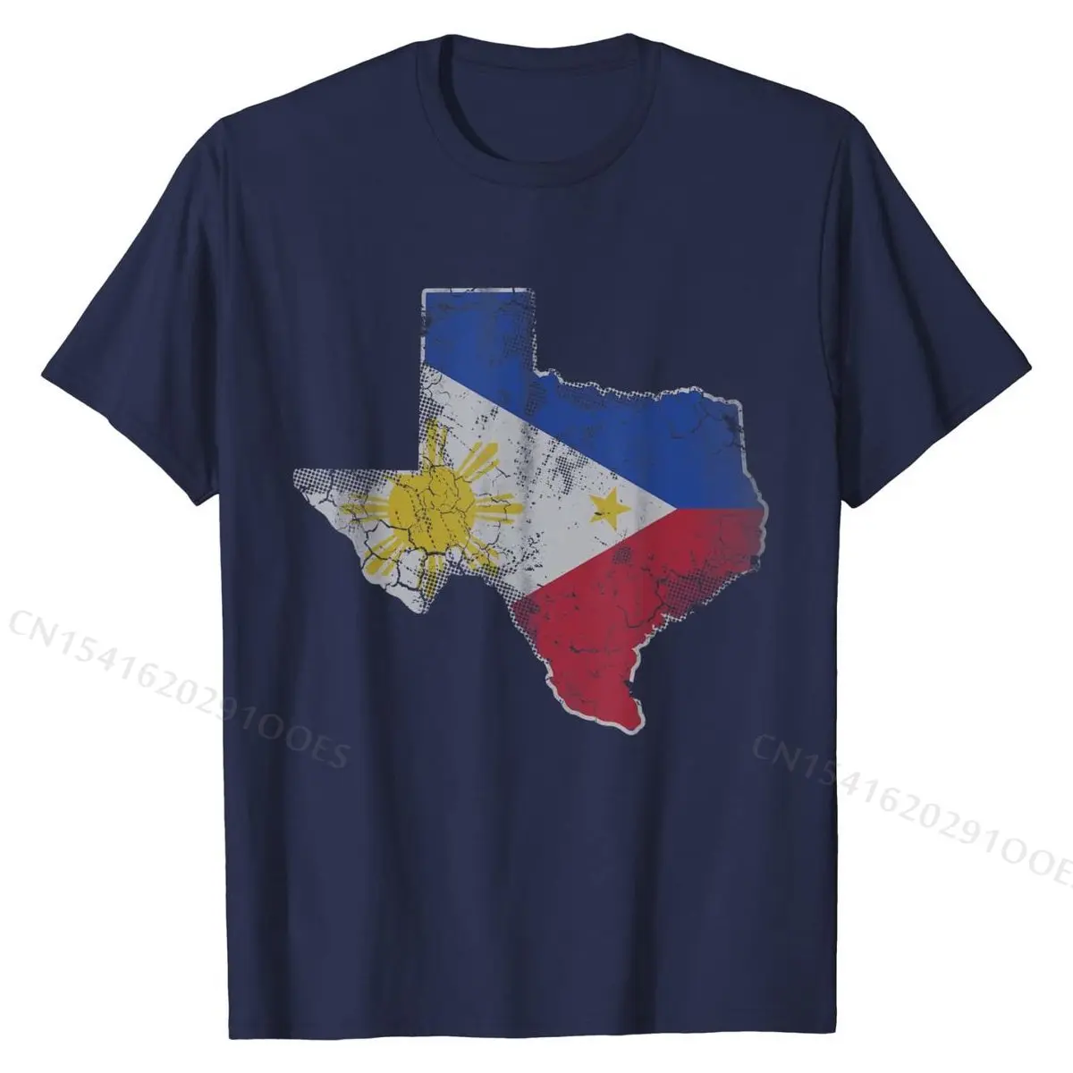 Texas Filipinų Amerikos Vėliava Žemėlapis T-Shirt Filipinai Juokinga Medvilnės Vyrų Viršūnes & Tees Camisa Prekės Marškinėliai 4