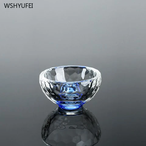 2 vnt./daug Aukštos kokybės Kinų stiliaus stiklo Arbatos Puodelius kelis spalva Skaidri arbatos dubenėlį Atskirų Taurės Teaware Priedai 4