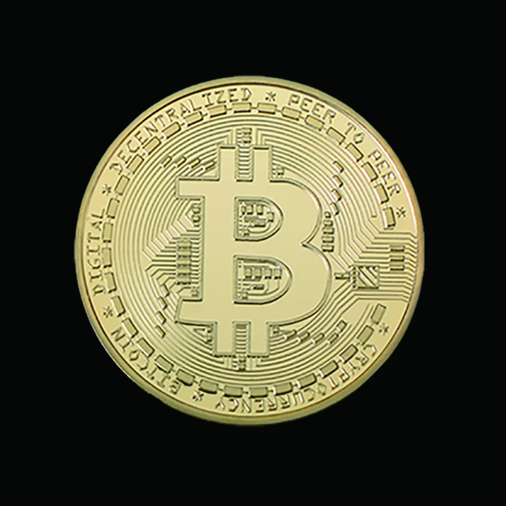 Jungtinės amerikos valstijos Bitcoin Aukso Monetos Meno Kolekcija, atminimo Dovana MUMS CoinMetal Antikos Imitacija W/ Plastikinis Rėmas 4