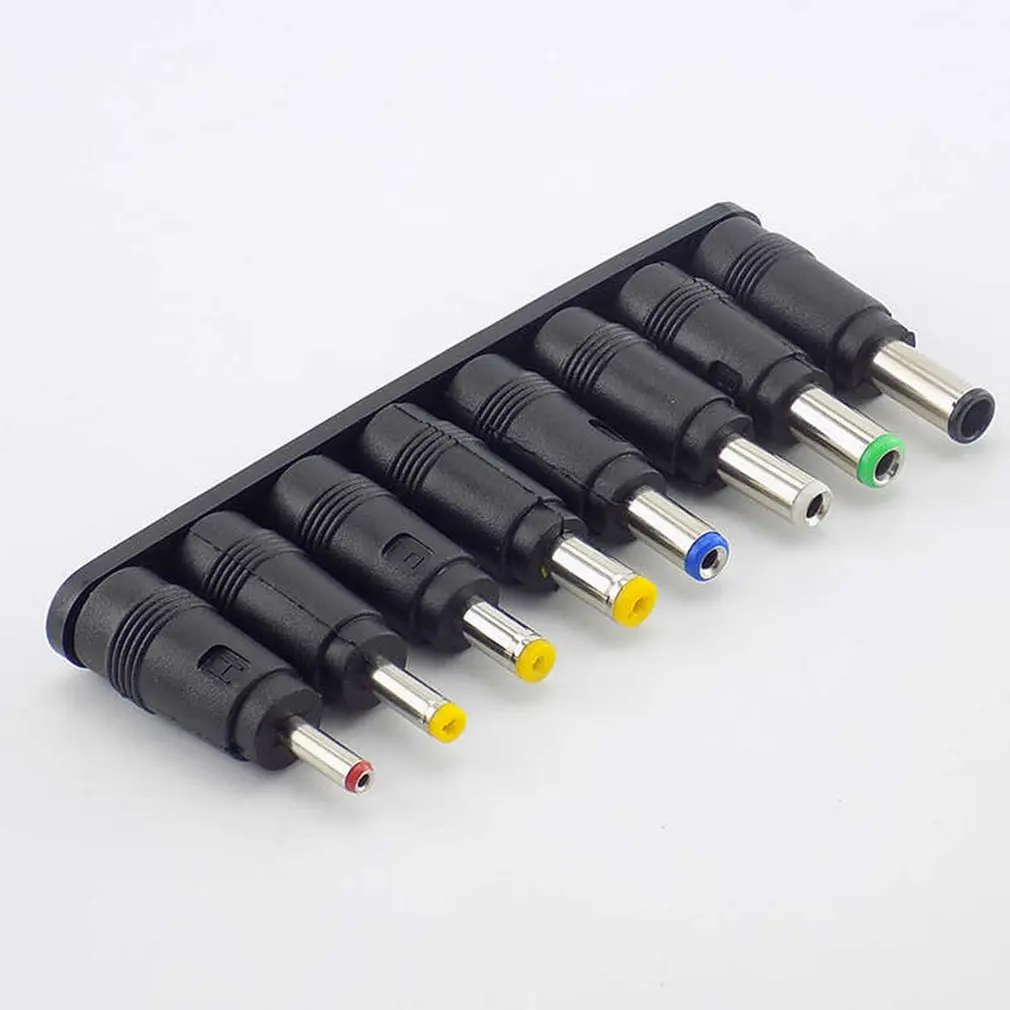 8pcs Vyrų ir Moterų DC maitinimo adapteris 5.5X2.1 mm Jack Plug nešiojamas adapteris Jungties 6.3 6.0 5.5 4.8 4.0 3.5 mm 2.5 2.1 1.7 1.35 mm 4