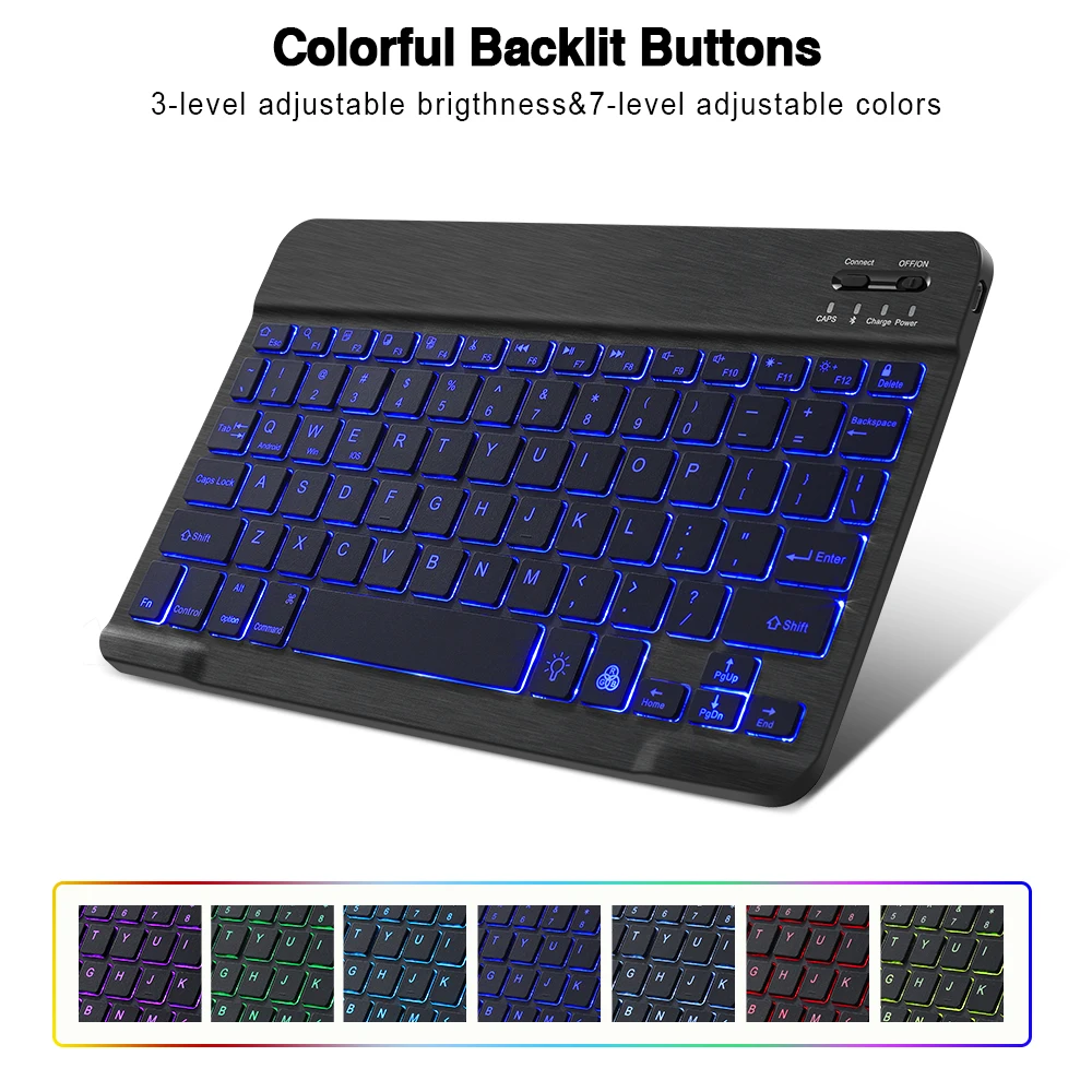 RGB Belaidės Klaviatūros Ir Pelės Mini 