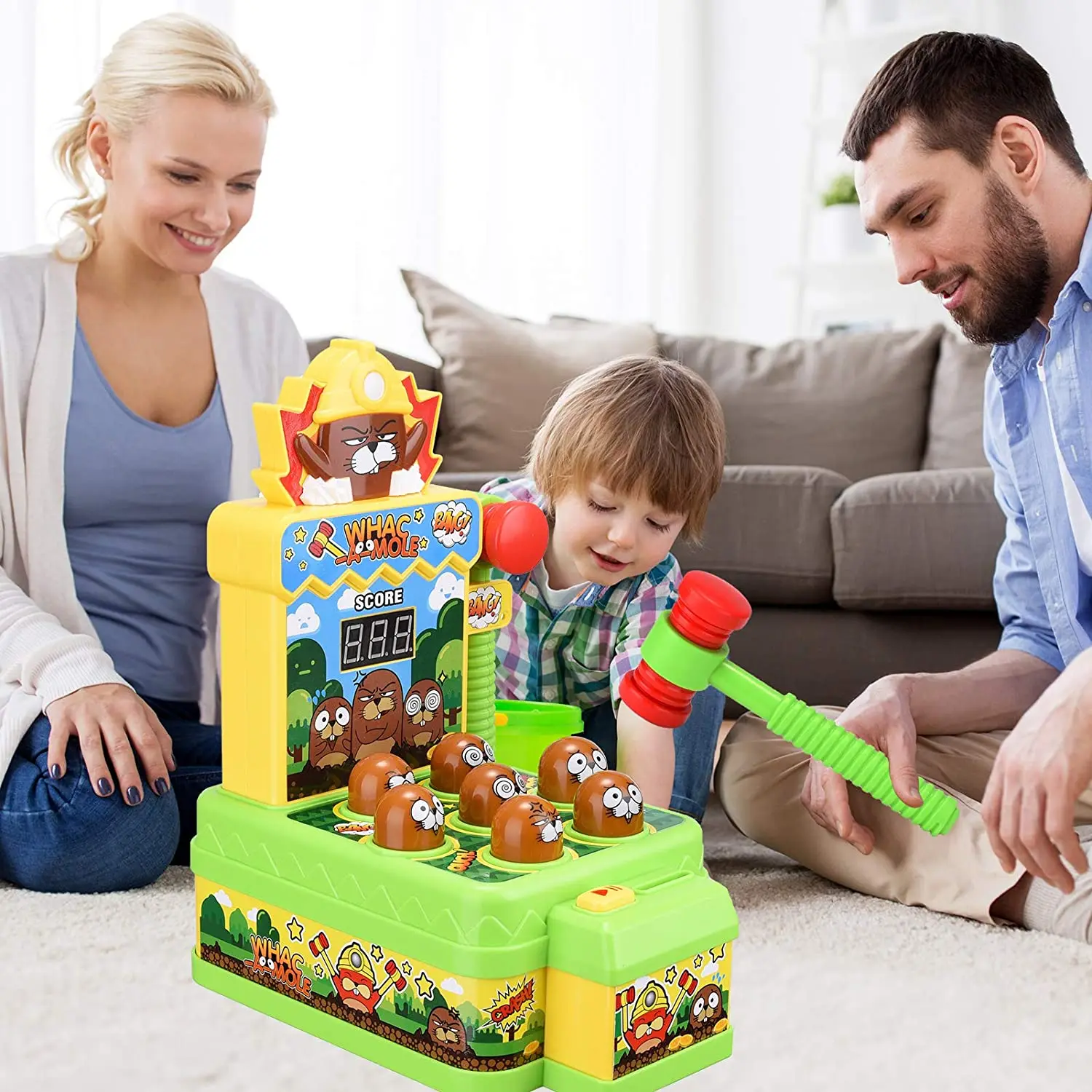Whac-A-Molinių Žaislų Vaikams Mokytis Mašina Gyvūnų Mušamieji Žaislas Tigras Žaislų 2 3 4 5 6 Metų Amžiaus Berniukų, Mergaičių Žaislai Su 2 Plaktukai 4