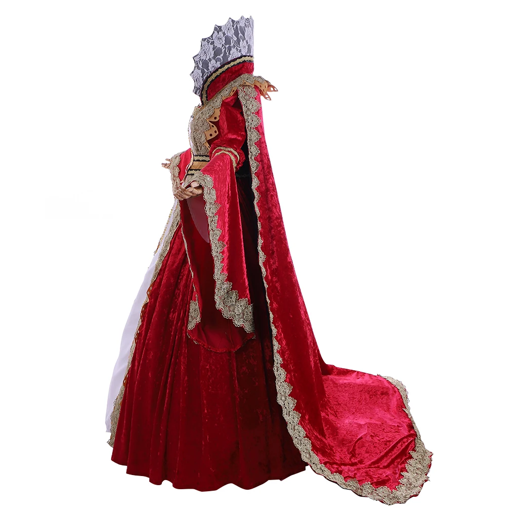 Cosplaydiy Užsakymą Viktorijos Fancy Dress Suknelė Viduramžių Karalienė Dress Tudor Suknelė, Kostiumas L320 4