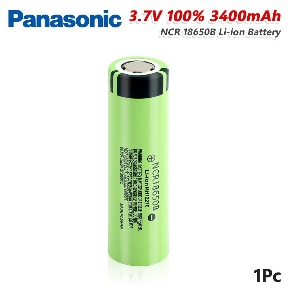 Panasonic NCR18650B Baterija 3.7 V 3400mAh Li-jonų elemento Fakelas Mini Ventiliatorius Gamepad Fakelas Elementų Žibintuvėlis Įkraunamas 4