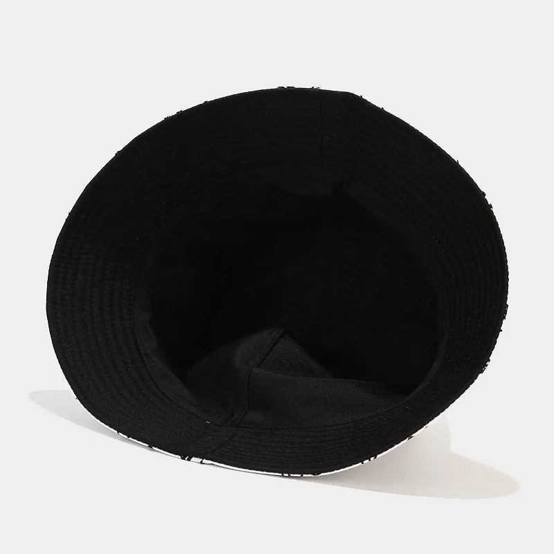Naujas Spausdinta Muzikos Žavesio Kibiro Kepurę Dvipusis Žvejo Skrybėlę Moterų Vasaros Kelionės Lauko skėtį nuo saulės Skrybėlę nuo Saulės Bob Skrybėlę 4