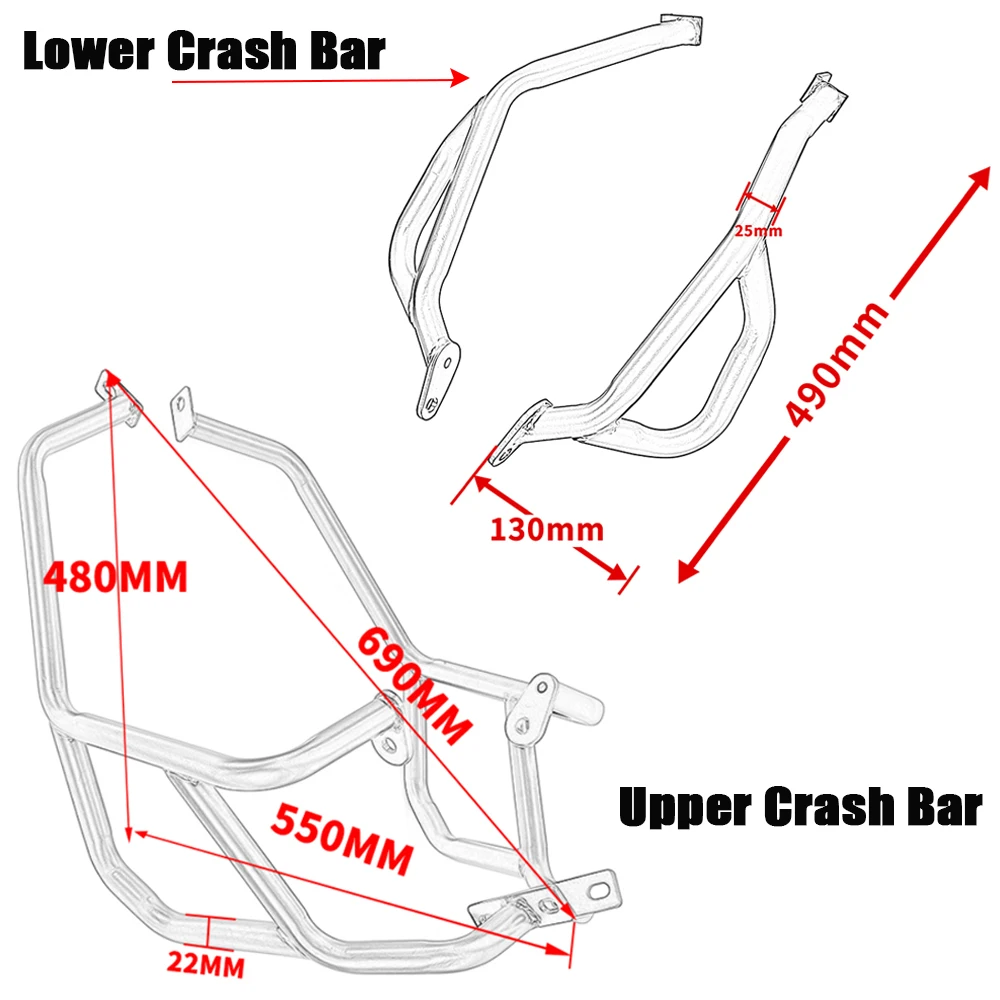 Viršutinės Apatinės Crash Bar Variklio apsauga Stunt Narve Rėmo Bamperis Kūno apsaugos 2018 2019 2020 Benelli TRK 251 Priedai Moto 4