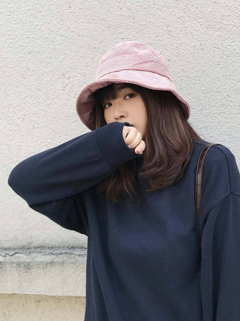 Velvetas Kibiro Kepurę Moterų Žiemos Kietas Japonijos Streetwear Veidrodėliai Saulės, Didelis Platus Derliaus Butas Skrybėlę 4