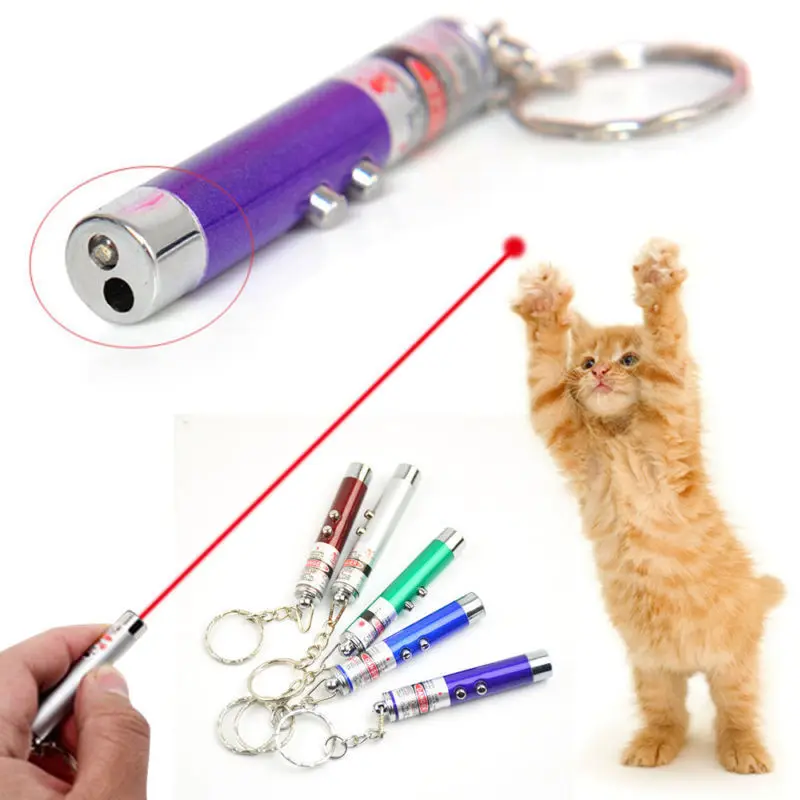 Nešiojamų LED Lazeris Žaislai Katėms Raudonas Lazeris Pen Lazerio Funny Cat Stick Fidget Žaislai Juokingas Interaktyvus Prekių Pet Žaislas Priedai 4
