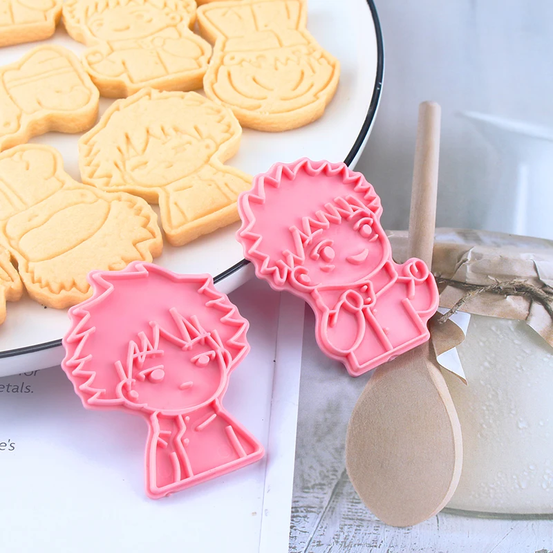 6pcs Anime Džiudžiutsu Kaisen Cookie Cutters Nustatyti Kepimo 3D Paspauskite Antspaudas Embosser Sausainių Sluoksnį Sausainių Antspaudas Cutter Pyragas 