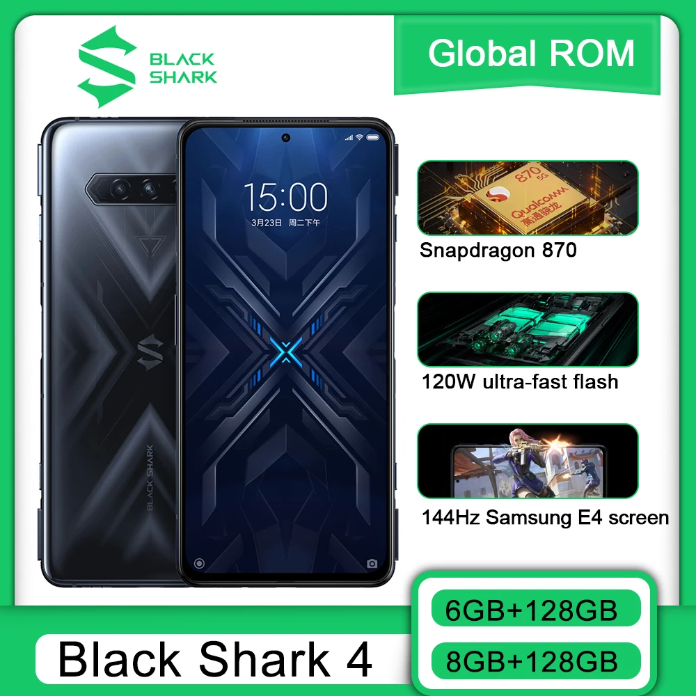 Pasaulio Verison Black Shark 4 5G Žaidimų Mobiliojo telefono 6.67