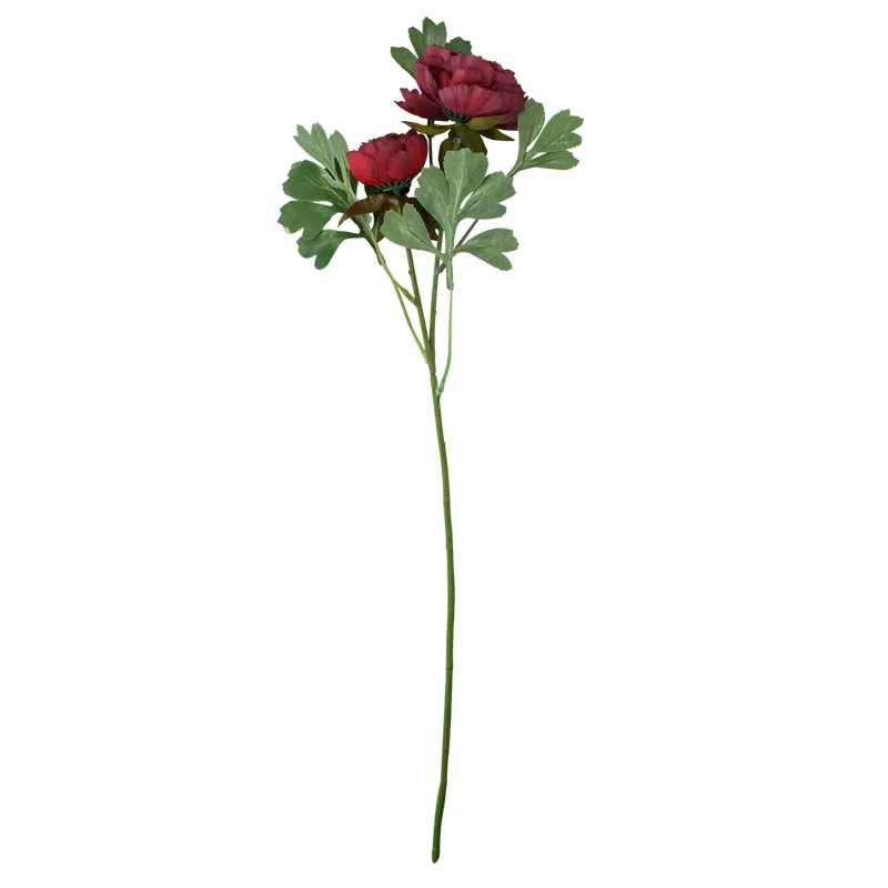 59cm Rose Pink Silk Bijūnas Dirbtinių Gėlių Puokštė Pigūs Netikrą Gėlės Namuose Vestuvių patalpų Apdaila 4