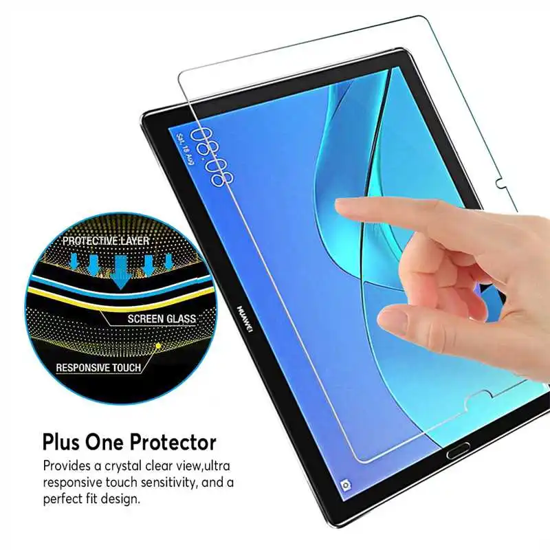 3 Vnt Grūdintas Stiklas Ekrano Apsaugos Huawei MediaPad M5 10 Pro Lite 8 Garbę Trinkelėmis V6 Tablet Stiklo 4