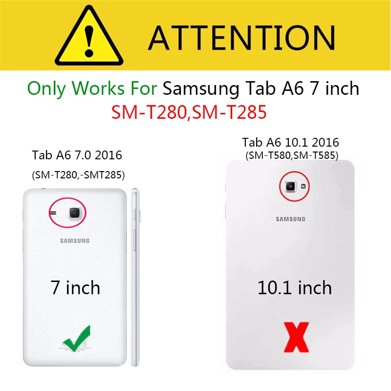 Atsparus smūgiams EVA Vaikai Case For Samsung Galaxy Tab A6 7.0 2016 SM-T280 T285 Tablet Padengti Stendo Shell Skirtuką 4 3 7