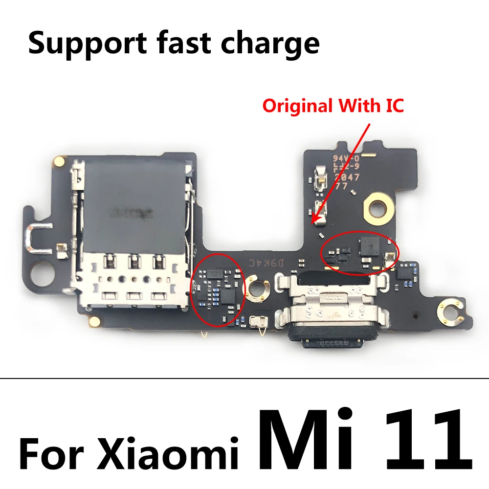 Originalus Įkroviklis Valdybos Flex Už Xiaomi Mi F2 Pro / Poco F3 / Mi 11 / Mi 10T / Mi 10 USB Jungtis Dock Įkrovimo Flex Kabelis 4