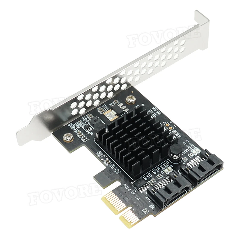 SATA adapteris PCI-e 2 port SATA 3 SSD HDD adapteris PCI express sata3 plėtros plokštę PCI-e 1x 2x 4x 8x 16x valdytojas 6Gbps Marvell 4
