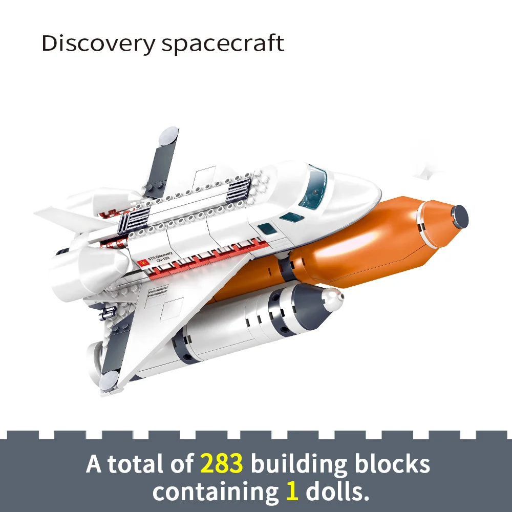 Originalus, Aukštos kokybės KAZI Pažangios Technologijos Palydovų Raketų shuttle Kosminės Stoties Surinkti Vaikų Žaislas, Statyba Blokai 5
