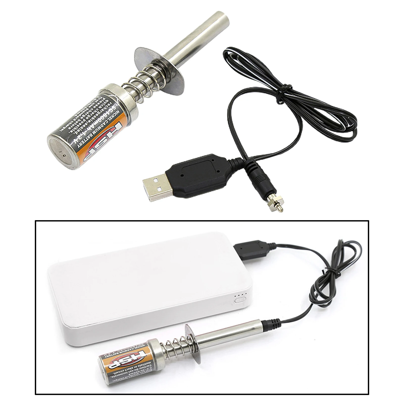 Starteris uždegimo sistema USB Įkrovimo Kabelis Dujų ir Nitro Variklio Galia 1/10 1/8 RC Alpinizmas, Automobilių Atsarginės Nešiojamų 5
