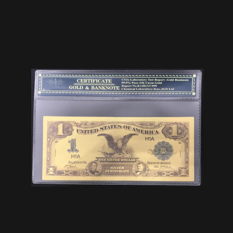 KARŠTO 1899 M. JAV $1, $2, $5 Vyriausiasis Aukso Banknotų Spalvos Aukso Pinigų Sąskaitą Amatų Chē bǎijiàn 3/5000 Automobilių apdailos Dovanų Kolekcija 5