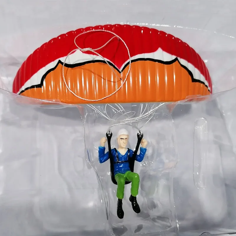 1pc Paraglider Skydiver Modelis Kūrybos Parašiutu Ornamentais Dekoruoti Rankų darbo Parasparnių Žaislas Mini Automobilių Pakabukas RC Hobis Gerbėjai 5