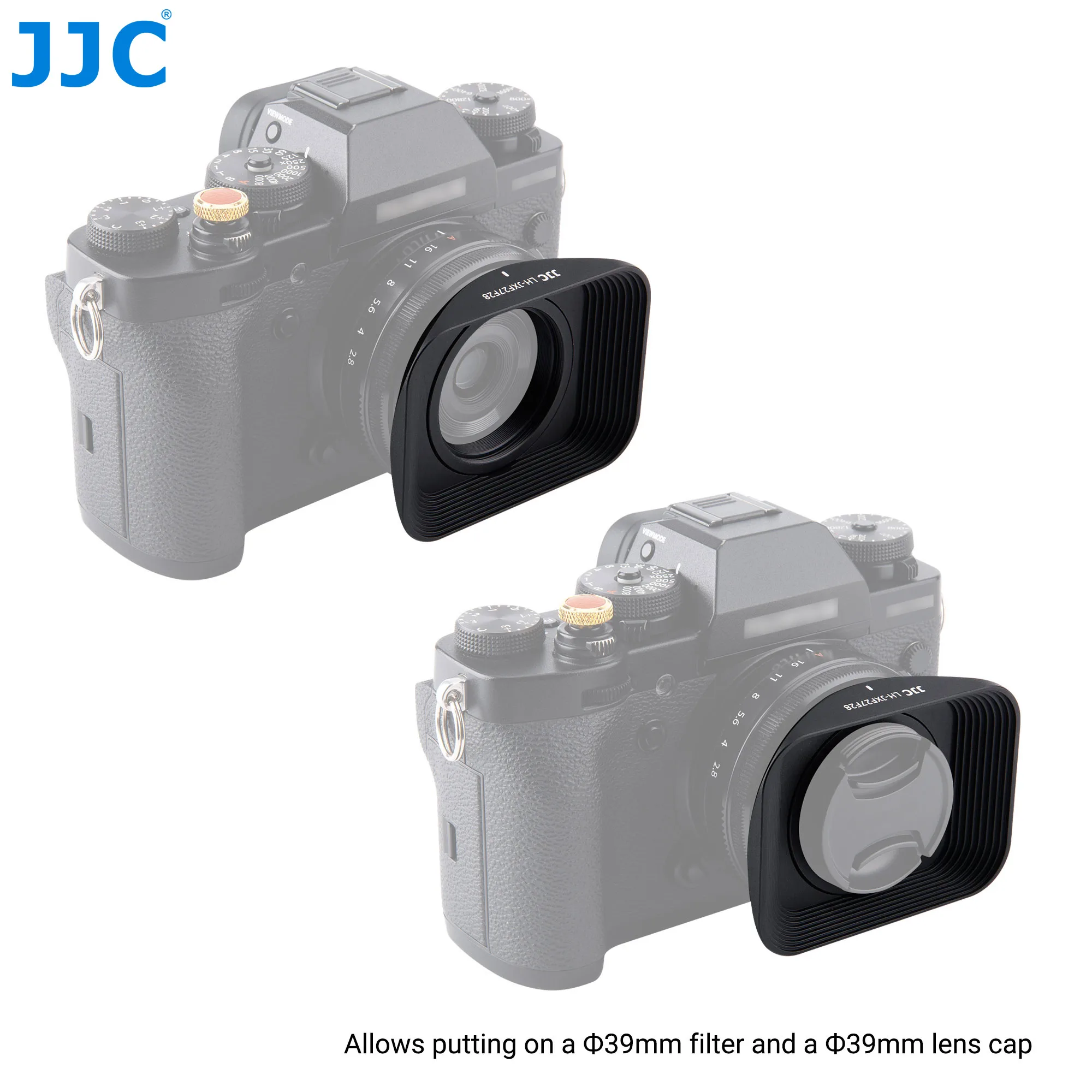 JJC Objektyvo Gaubtą, Atspalvis Fujifilm XF 27mm f/2.8 R WR Objektyvas Fuji XS10 XT4 XE4 XA7 XPro3 XT30 XT3 XT20 XE3 XA5 Pakeičia LH-XF27 5
