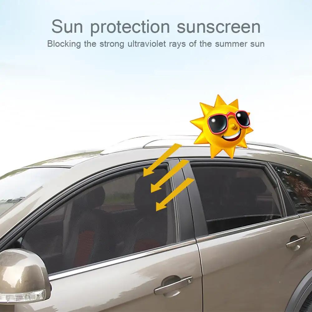 Automobilių stiklai, skėtį nuo saulės Magnetinio Efektyvų Šilumos Blokavimo Lengvas Montavimas Automobilių Saulė Pavėsyje, UV Apsauga, Automobilių Užuolaidėlės 5