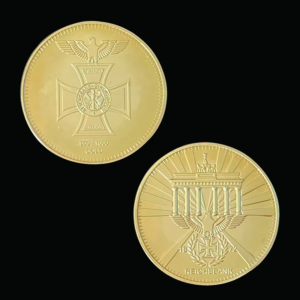1872 Vokietijos Erelio Kryžiaus Reichsbank Aukso Direktorium Metalo Monetos Erelis 5