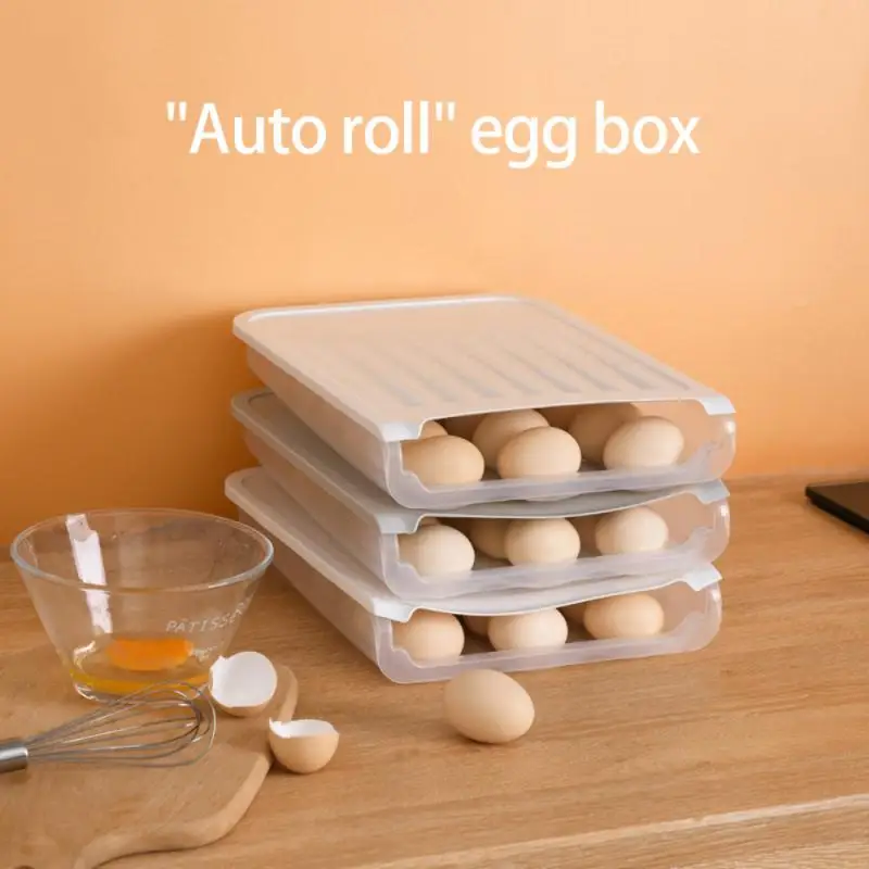 Auto Slinkimo Kiaušinių Laikymo Laikiklis Dėžutė Kiaušinių Šaldytuvas Konteineris Šaldytuvas Maisto Užsklandos Namų Virtuvėje Ant Kitos Laikymo Dėžutė 2021 5