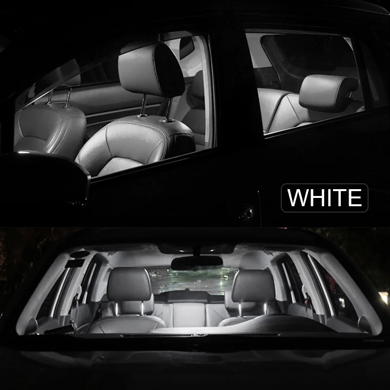 Baltos spalvos Automobilių Lemputės Interjero LED Žemėlapis Dome Light Rinkinį, Skirtą 
