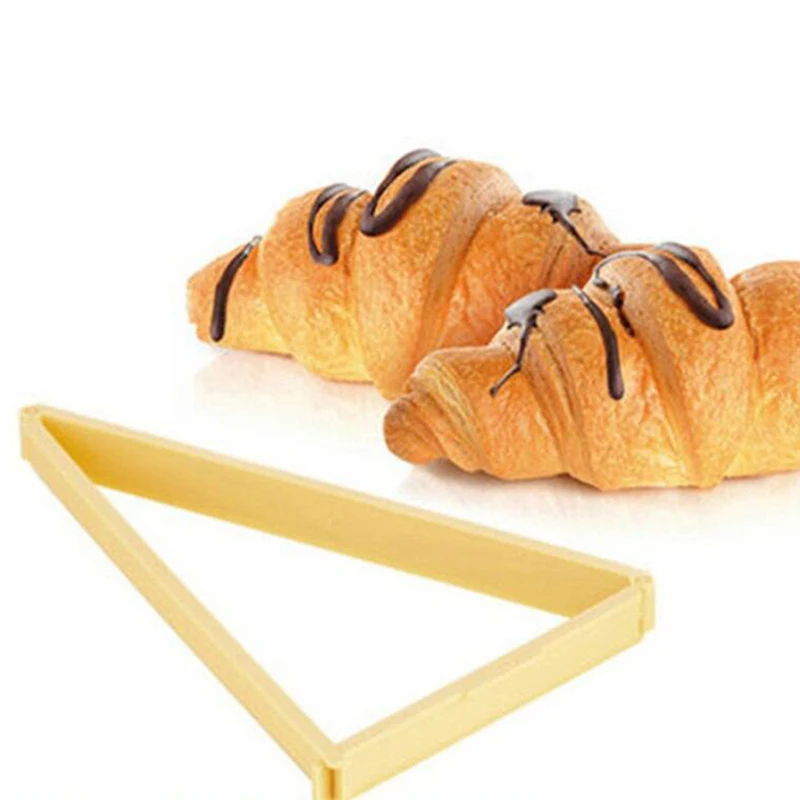 1PCS Plastiko Croissant Cutter Pelėsių Roll Croissant Maker Mašina Duona Linijos Pelėsių Tešlos Lapą Virtuvės Dalykėlių Kepimo Konditerijos Įrankis 5