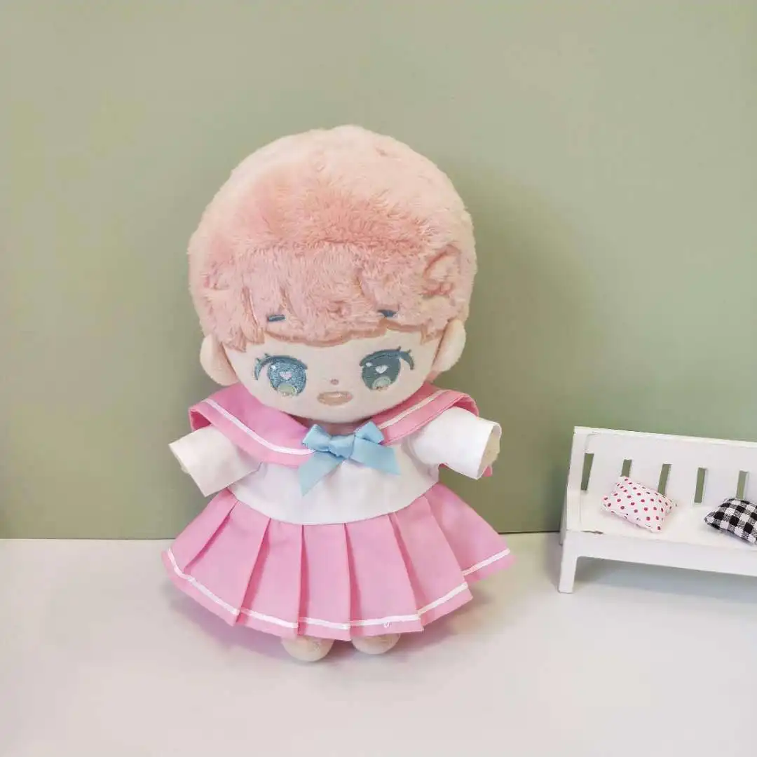 20cm Idol Star Doll Kawaii Mokyklos Drabužiai karinio jūrų Laivyno Uniforma Dress Kostiumai Keičiamų Drabužių Priedai(Ne Lėlės) 5