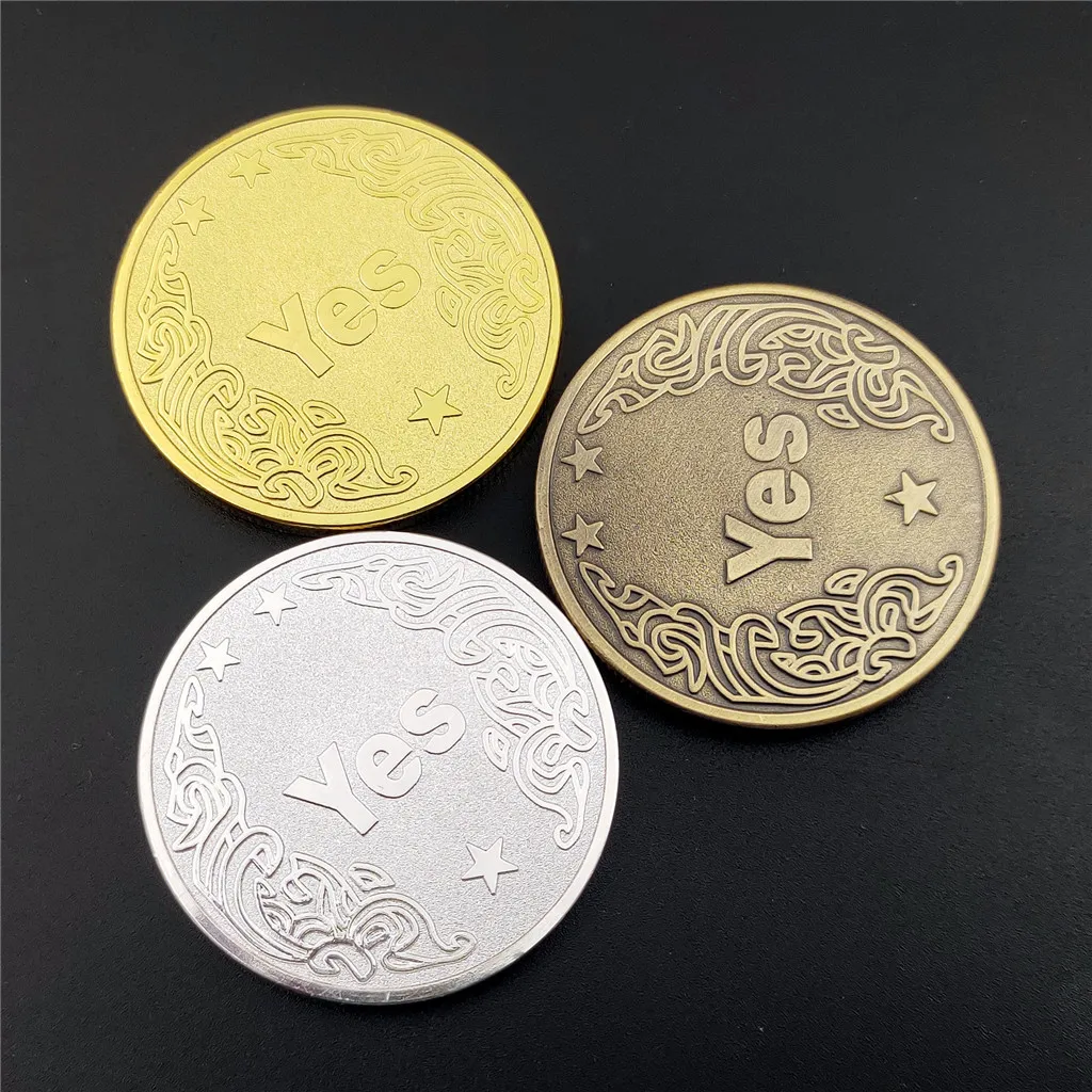 Naujas TAIP/NE Proginė Moneta Likimą Sprendimu, Aukso Medalis, Sidabro ir Bronzos Trispalvė 5