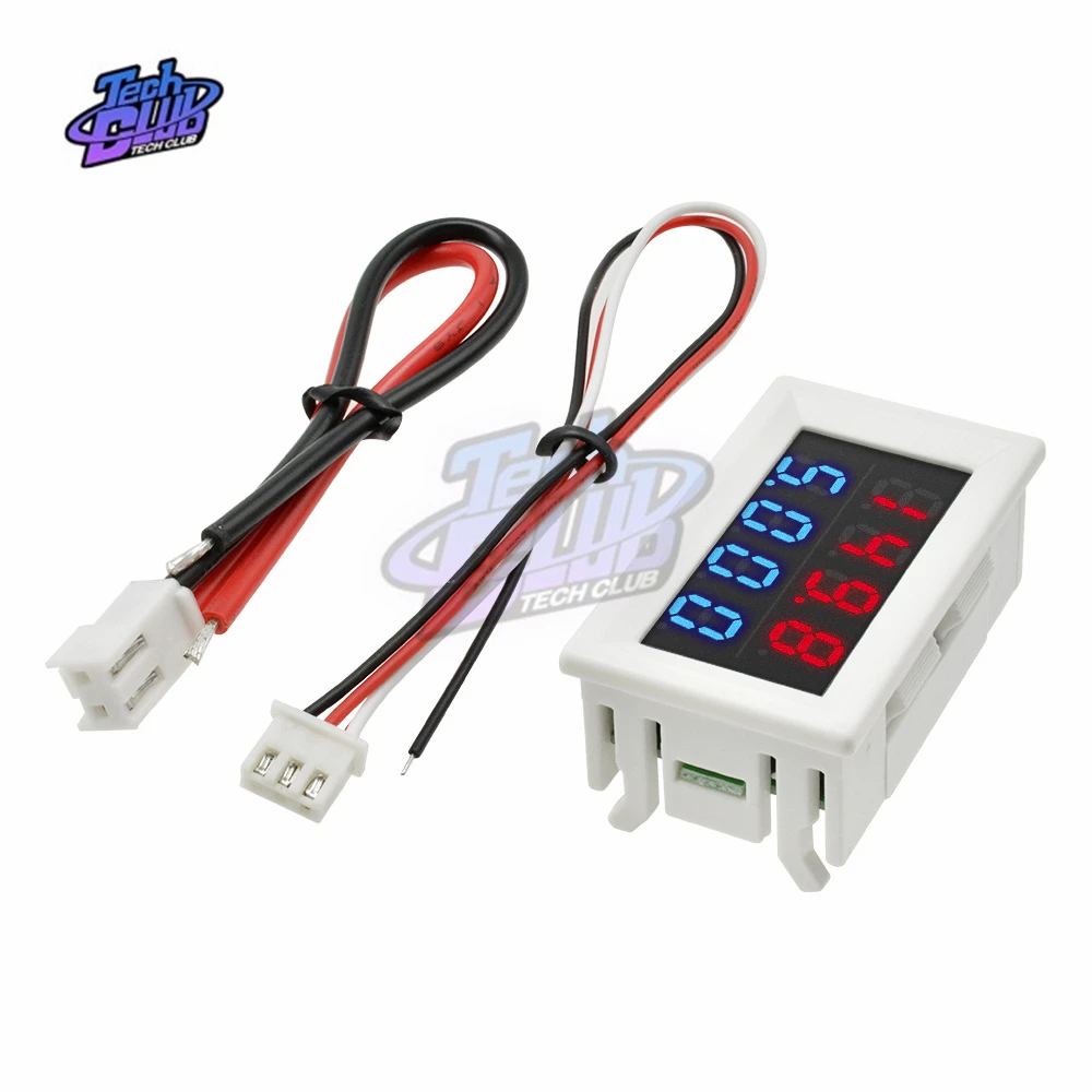 Mini Digital Voltmeter Ammeter DC 0-200V/10A Skydelis Amp Voltų Įtampa Srovės Matuoklis Testeris Detektorius LED Ekranas, Auto Automobilis 5