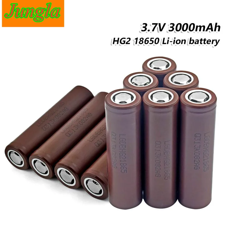 10VNT Originalus HG2 18650 3000mAh baterija 18650HG2 3.6 V, skirta hg2 Galios daugkartinio Įkrovimo baterija baterija 5